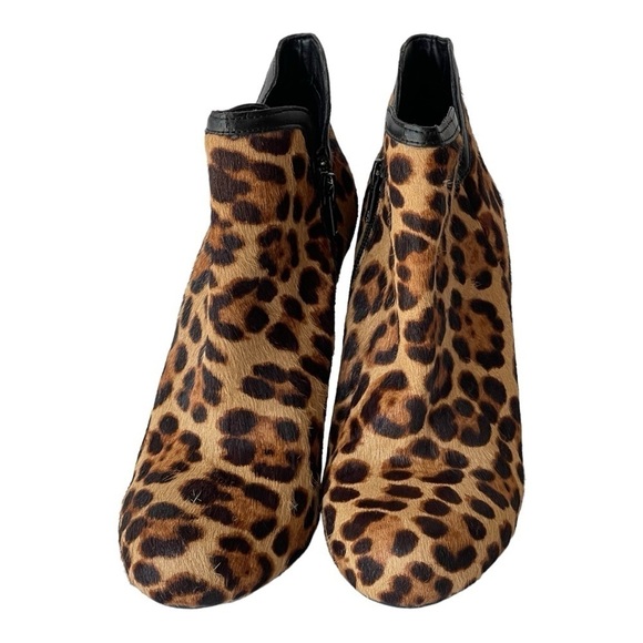 Gianni Bini Women's Leopard Fur Boots Ankle Bootie Comfort Platform Heels, Sz 7M - Picture 4 of 7
